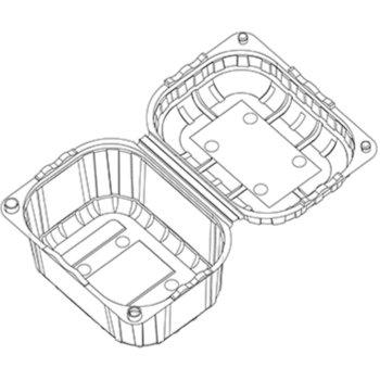 Cesta Clamshell 250 B32 RPET 76 10